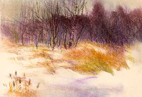 Winter etude Stock Illustration