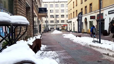 Winter in Europe. Stock Footage 261581971
