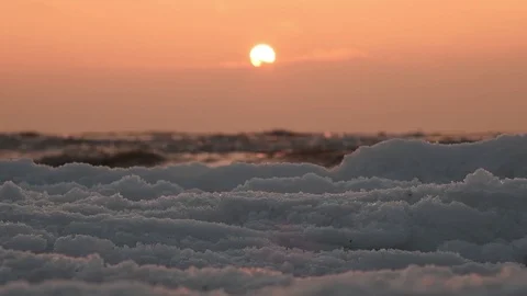 Winter evening . Stock Footage 101654041
