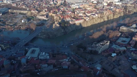 Winter evening in the old city Stock Footage 168579066