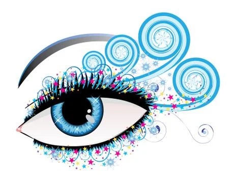 Winter eye Stock Illustration