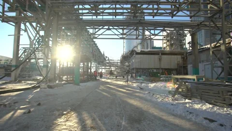 Winter factory 動画素材 133784349