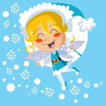 Winter Fairy Magic Stock Illustration