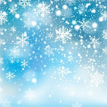 Winter falling snow background. Design element Stock Illustration