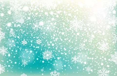 Winter falling snow background. Design element. Stock Illustration