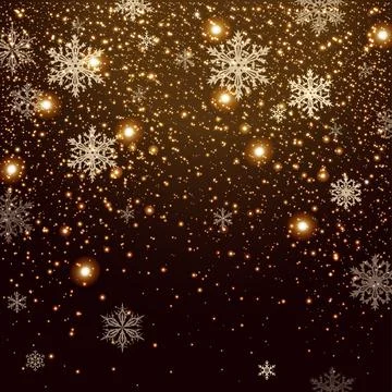 Winter falling snow background Stock Illustration