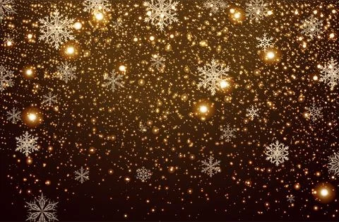 Winter falling snow background Stock Illustration