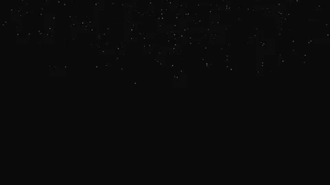 Winter Falling Snow Isolated on Black Background in 4K. Video stock 121221331