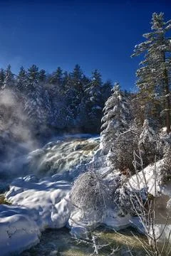 Winter Falls 스톡 사진