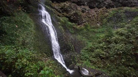 Winter Falls, Silver Falls State Park, Oregon Stock Footage 43721833