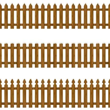 Winter fence Stock Illustration