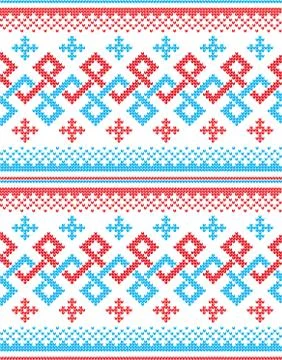 Winter festive Christmas knitted pattern woolen knitted Illustrazione stock