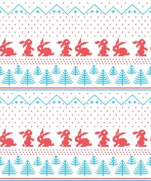 Winter festive Christmas knitted pattern woolen knitted Stock Illustration