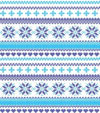 Winter festive Christmas knitted pattern woolen knitted Stock Illustration