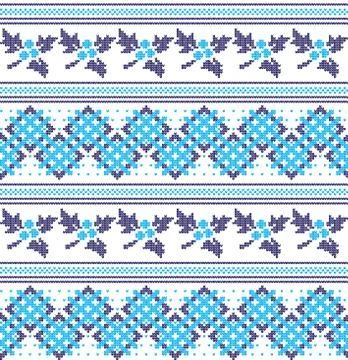 Winter festive Christmas knitted pattern woolen knitted Stock Illustration