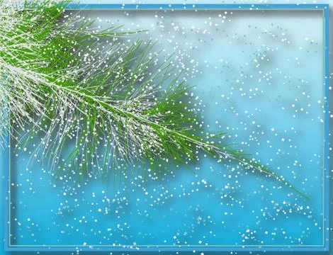 Winter fir Stock Illustration