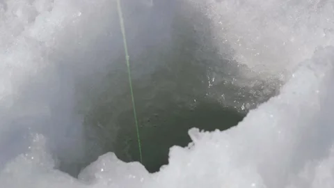 Winter fishing Stock Footage 149381804