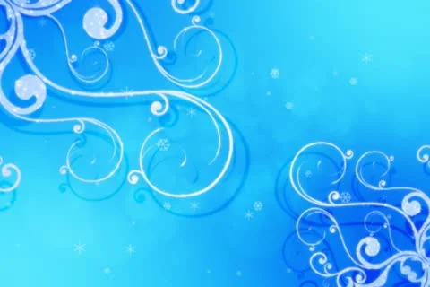 Winter Flourish Background 01 Stock Footage 10870812