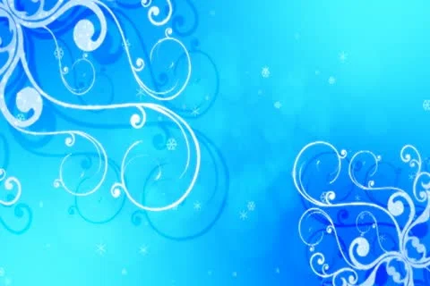 Winter Flourish Background 01 Widescreen Stock Footage 10870889