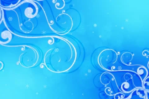 Winter Flourish Background 02 Stock Footage 10870813