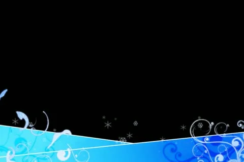 Winter Flourish Lower Third Stock Footage 10870814