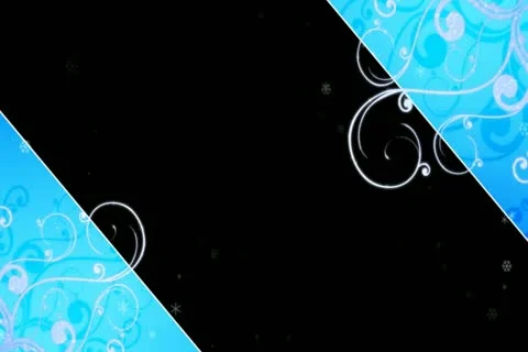 Winter Flourish Overlay Widescreen Stock Footage 10870897