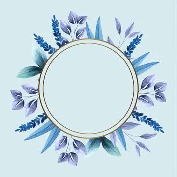 Winter flowers with empty banner Stock Illustration