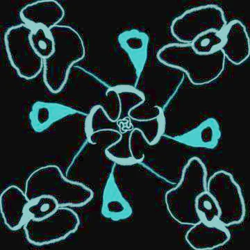 Winter flowers Stock Illustration