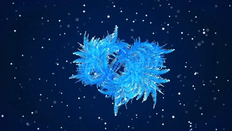 Winter footage with ice pattern Stock Footage 120011102