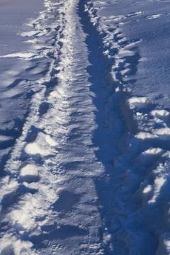 Winter footpath Stock Photos