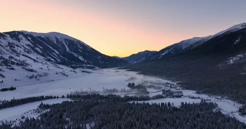 Winter forest and river in the snow,Winter landscape Stock-Footage 224867756