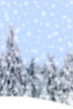 Winter forest Stock Illustration