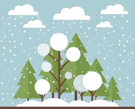 Winter forest Stock Photos