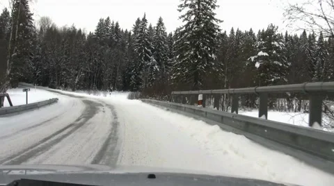 Winter Forest Ride #01, Steady 動画素材 49780277