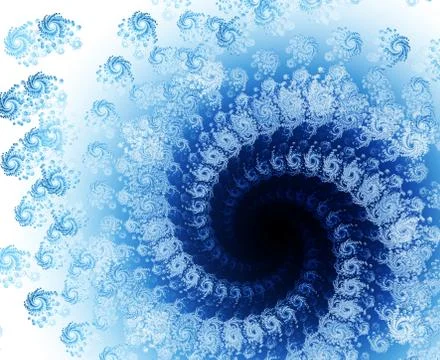 Winter fractal Stock Illustration