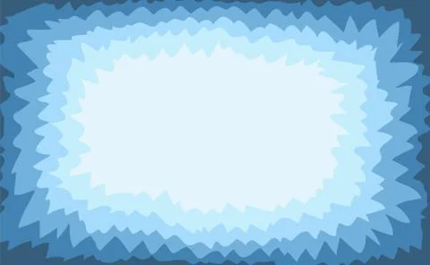 Winter frame background. Simple blue vector template. Frost illustration Stock Illustration