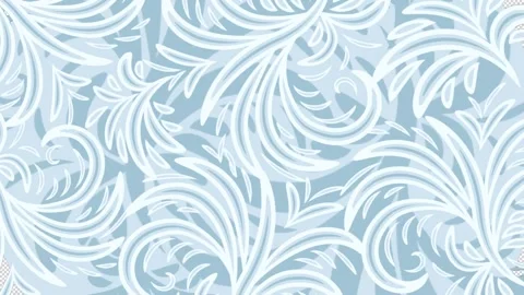 Winter frost pattern transition on a transparent alpha channel background Stock Footage 323591710