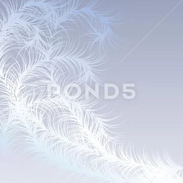 Winter frost pattern - vector illustration Stock Illustration