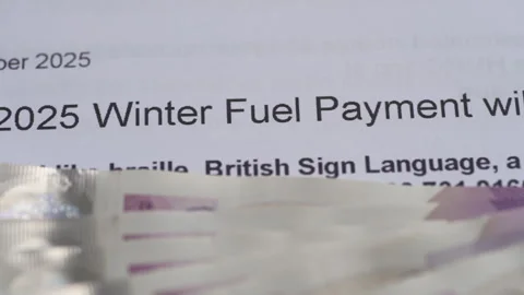 Winter fuel payment. Stock Footage 321690496