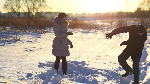 Winter fun Stock Footage 1065564