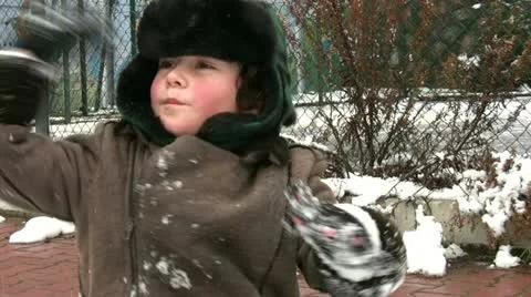 Winter Fun Stock Footage