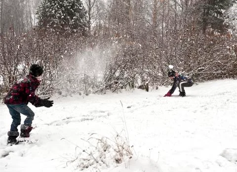 Winter fun Stock Photos