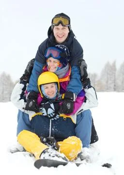 Winter fun Stock Photos