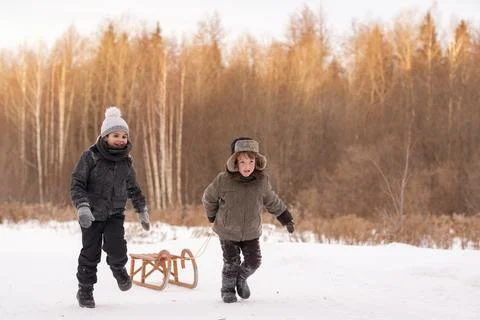 Winter fun Foto stock