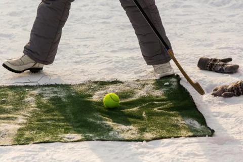 Winter game Stock Photos