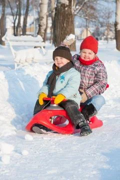 Winter games in the snow Stock Photos