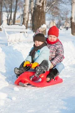 Winter games in the snow Stock Photos
