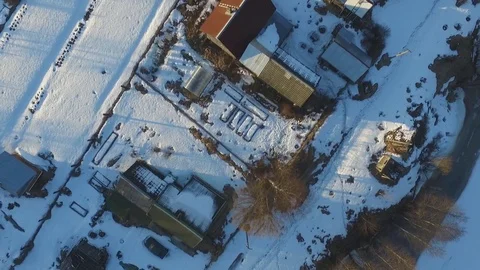 Winter garden from above Vidéo 79161973