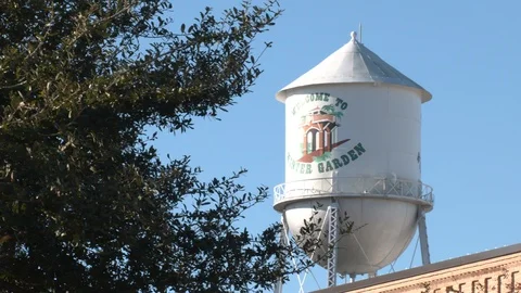 Winter Garden water tower Stock Footage 124223013