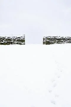 Winter gateway Stock Photos